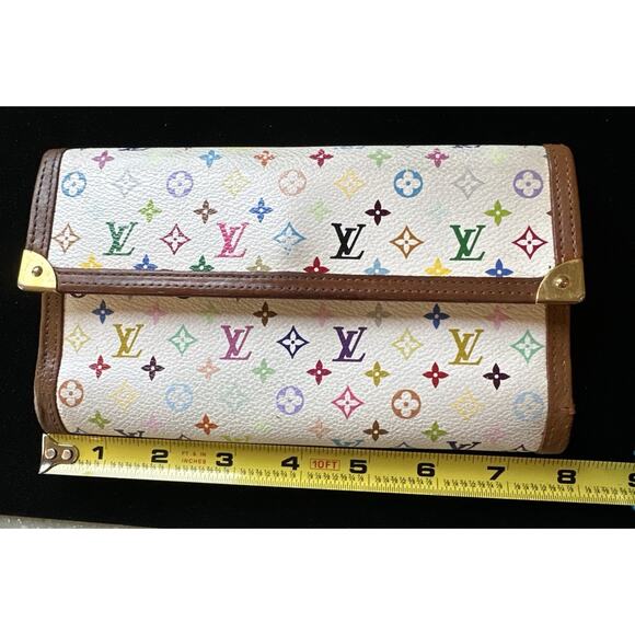Louis Vuitton Monogram Takashi Murakami Multicolor Wallet Designer Artsy - Picture 15 of 16